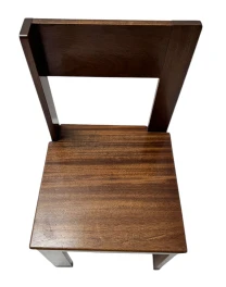 Art Deco Side Chair by J.A. Muntendam, Walnut, Dutch Design, 1920s